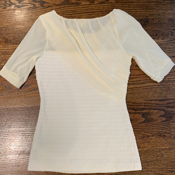 Anthropologie Ivory top sz S - Picture 7 of 8